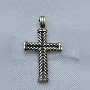 David Yurman Chevron Cross Pendant